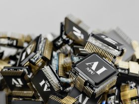 A pile of electronic components sitting on top of each other