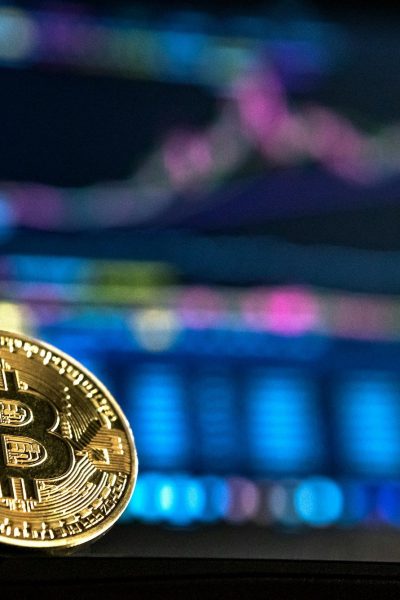 gold-colored Bitcoin