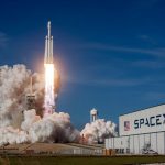 rocket ship launching during daytime