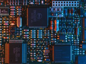 blue circuit board