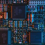 blue circuit board