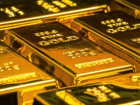 stacked gold bullion bars