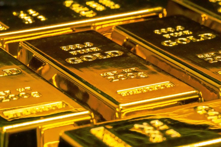stacked gold bullion bars